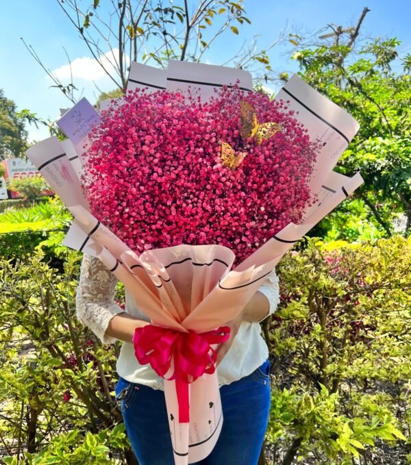 PINK BABY BREATH BOUQUET - Imagen 2