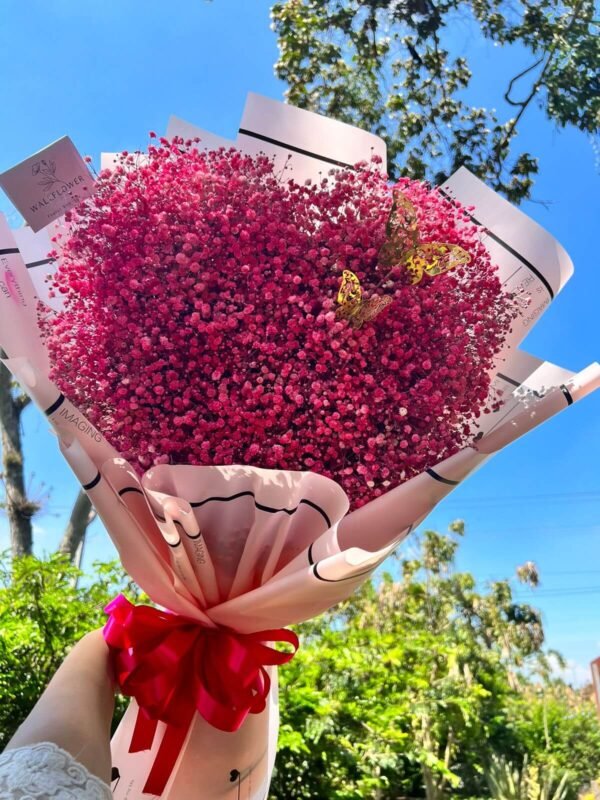 PINK BABY BREATH BOUQUET